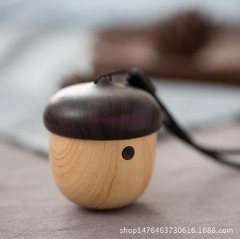 by dhl 50pcs Wireless Bluetooth Speaker with TF Card Reader Nut Shape Mini Speaker Cute Wooden Outdoor Sport Travel Speaker 1