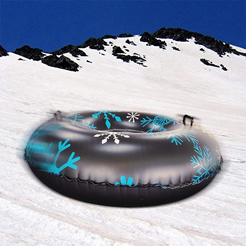 Круг для катания на лыжах с ручкой надувные лыжи круг для катания на лыжах утолщенный Размер круг для катания на лыжах Зимние Санки