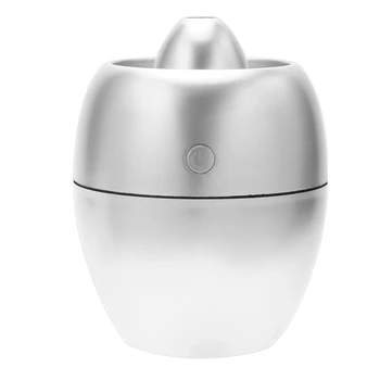 

260Ml Car Charger Air Humidifier Mini Aroma Diffuser Essential Oil Aromatherapy Portable Mist Maker Silver