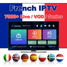 7000+ 4K HD Live VOD серии IP tv подписка Франция, Италия, Германия, Испания, Германия спутниковая ТВ приставка ip tv m3u hot xxx