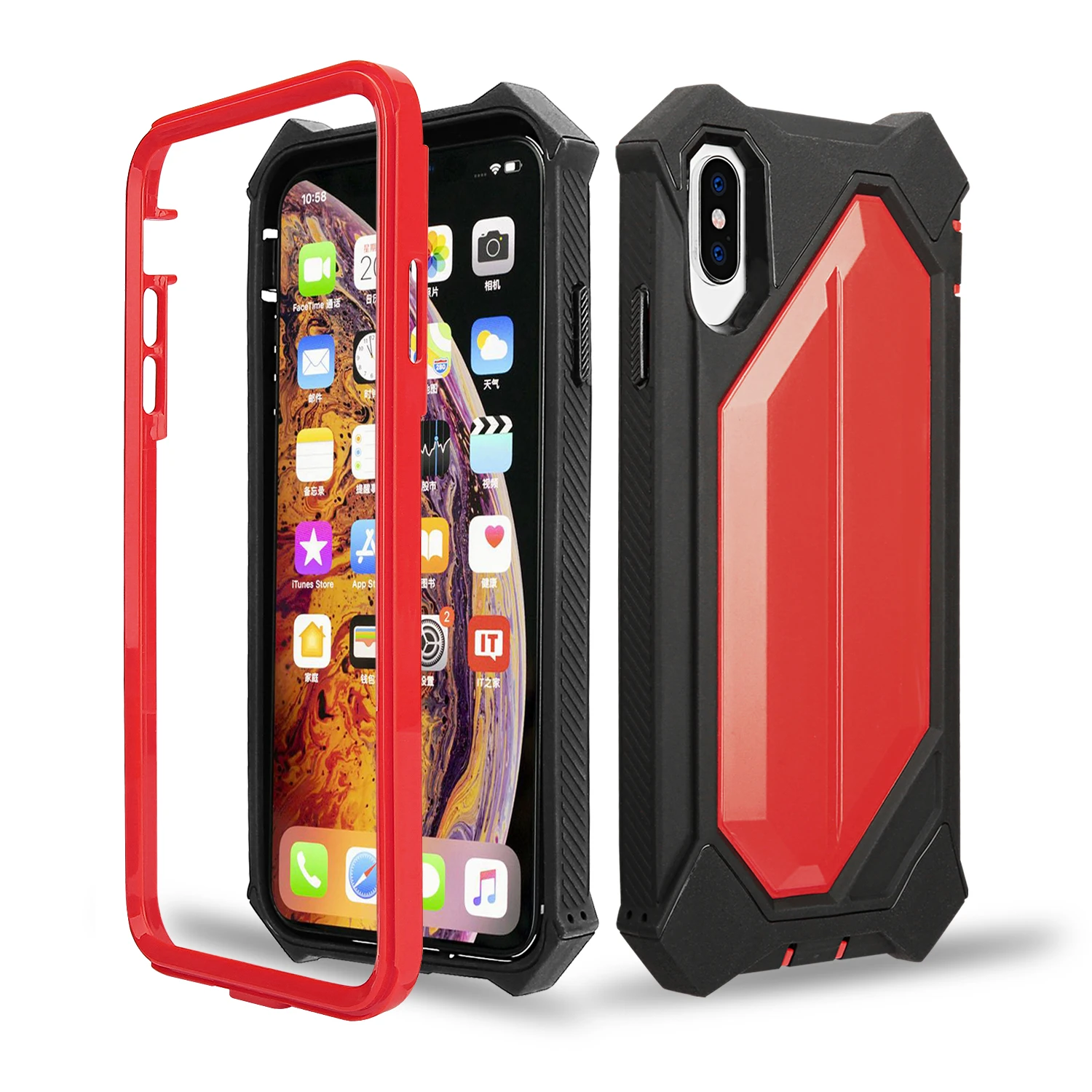 Сверхмощный защитный чехол для телефона iPhone XS Max XR X 6 6S 7 8 Plus Doom armor PC+ Мягкий ТПУ противоударный Прочный чехол