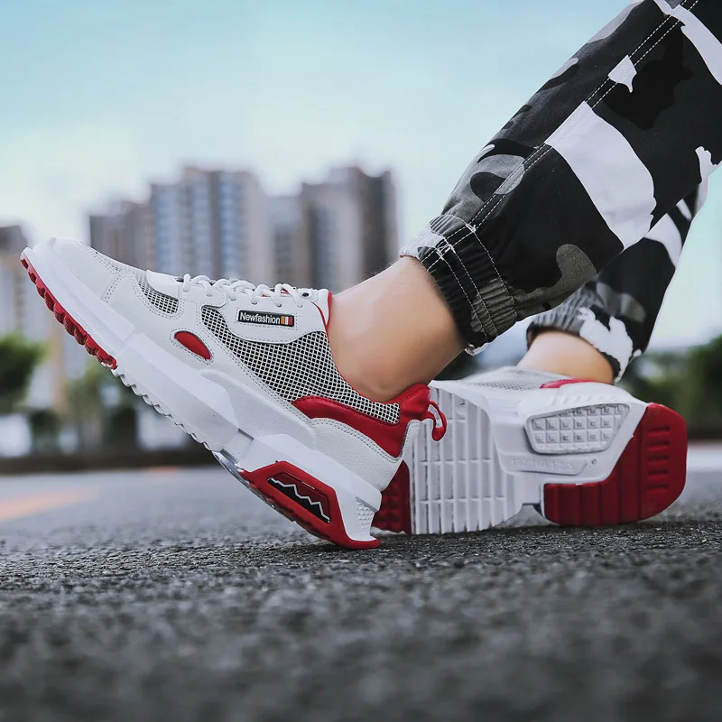 Danielman/Мужская обувь; Повседневные Легкие сетчатые Прогулочные кроссовки; модная дышащая мужская обувь для ходьбы; Осенняя Рабочая обувь