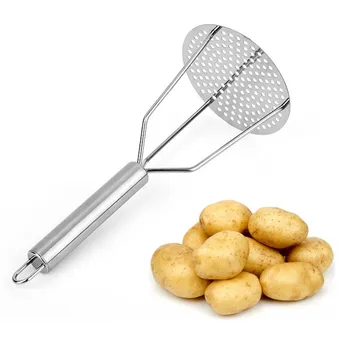 

Stainless Steel Potato Masher Ricer Puree Garlic Presser Vegetable Fruit Press Maker Gadget Kitchen Accessories