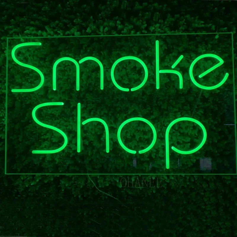 Дым магазин неоновая вывеска для