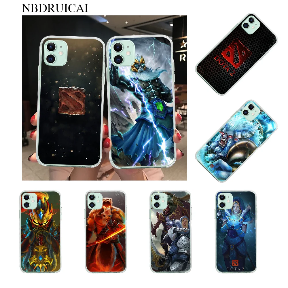 Мягкий чехол для телефона NBDRUICAI dota 2 с логотипом на заказ фото iPhone 11 pro XS MAX 8 7 6 6S Plus X