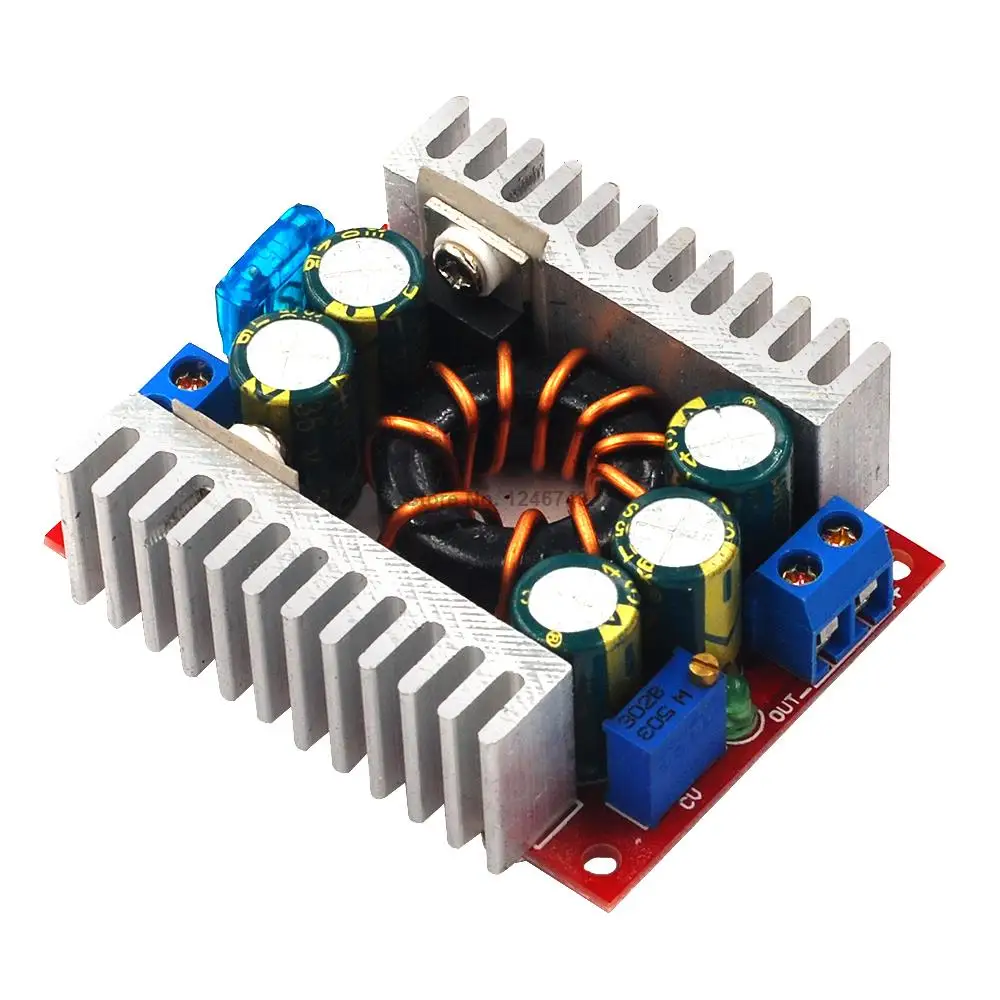 DC-DC High Power Low Ripple 15A Adjustable Step-down Module 98% High Efficiency Vehicle-mounted Power Supply Module