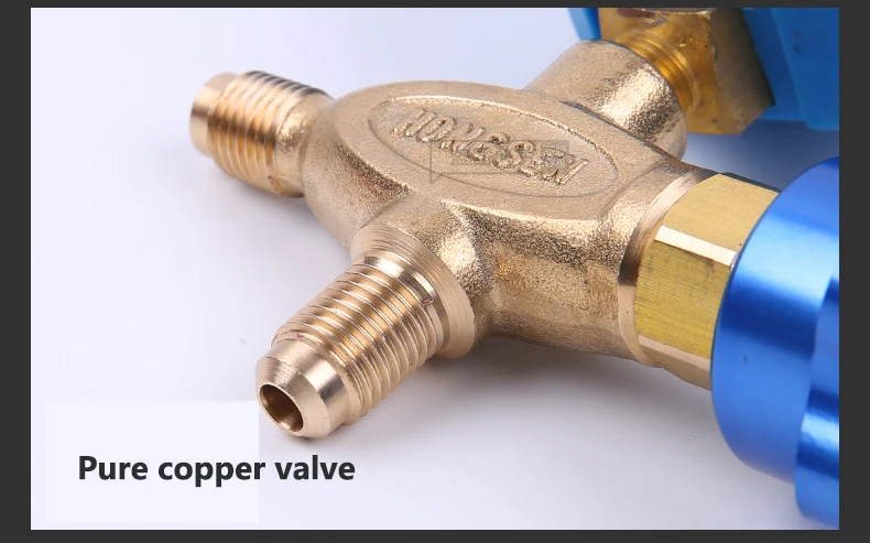 Hongsen HS-466 Haushalts klimaanlage Fluor-Kühl gaszähler Ventil druck Krümmer messgeräte für r410a r22 r134a r404a eingestellt – Detail 4