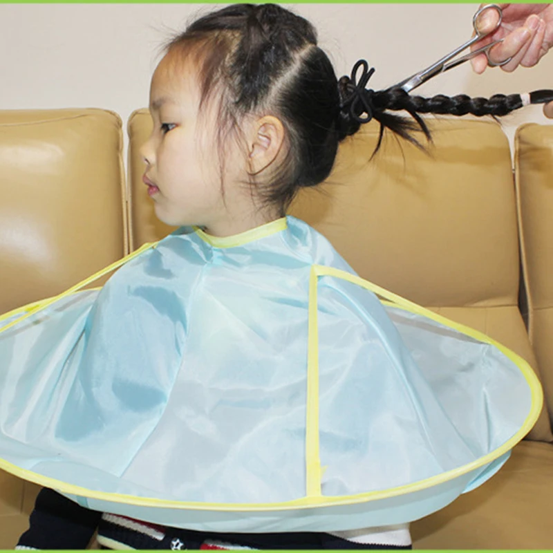 Детская накидка для стрижки волос Парикмахерская Водонепроницаемый плащ-накидка для стрижки, парикмахерской платье Костюмы парикмахерский фартук салонного стиля