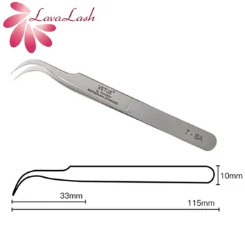 

Vetus 7-SA Eyelash Extension Tweezers Makeup Tools Stainless Steel Non-magnetic Eyelash 3D Accurate Professional Tweezers