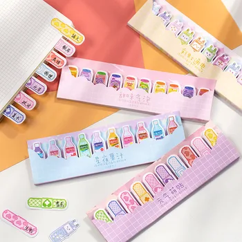

300 Sheets/Pack Cute Cartoon Memo Pad Kawaii Creative Juice Sticky Notes Message Planner Sticker School Office Stationery