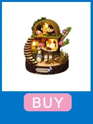 Кукольный дом Миниатюрный Кукольный кукольный домик CUTEBEE DIY с деревянная мебель для дома игрушки для детей подарок на день рождения H07