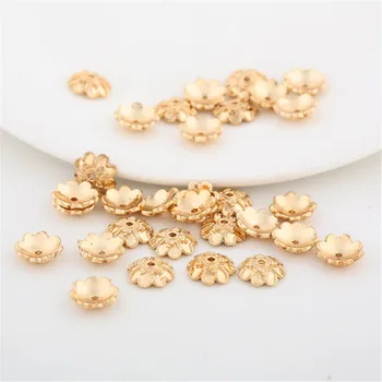 

20 pcs Brass Bead Caps Flower Bead Caps 8mm BC015