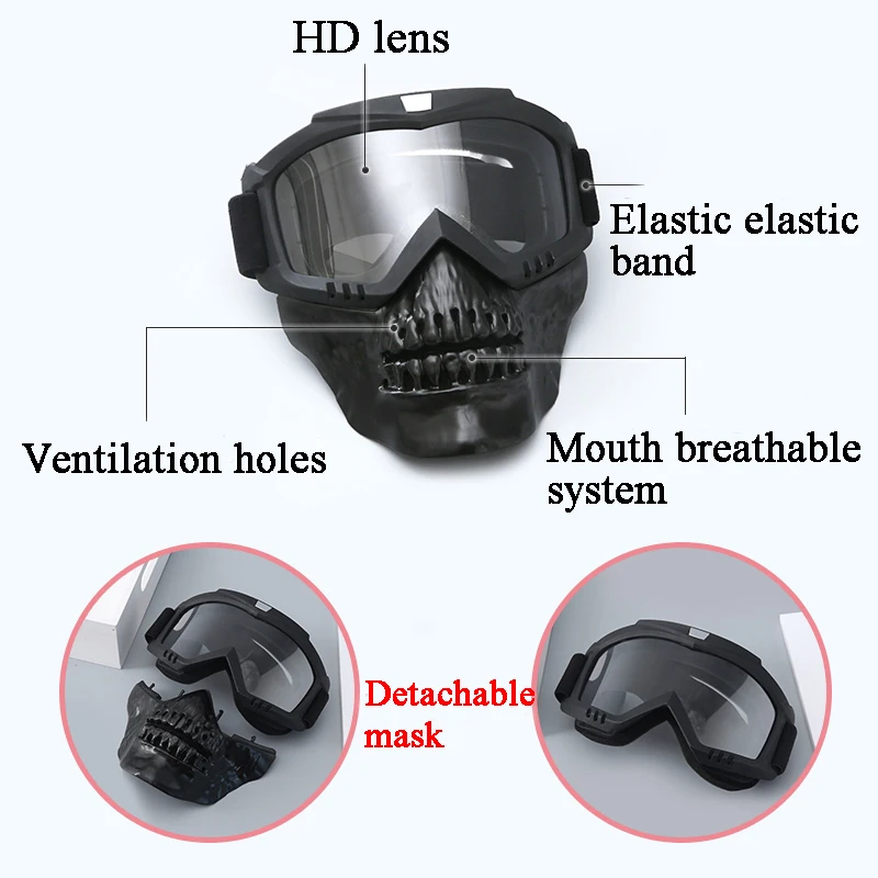 Тактическая страйкбольная маска для пейнтбола, защитные маски для стрельбы, военные охотничьи маски с очками, дышащие боевые Cs Wargame, маски с черепами
