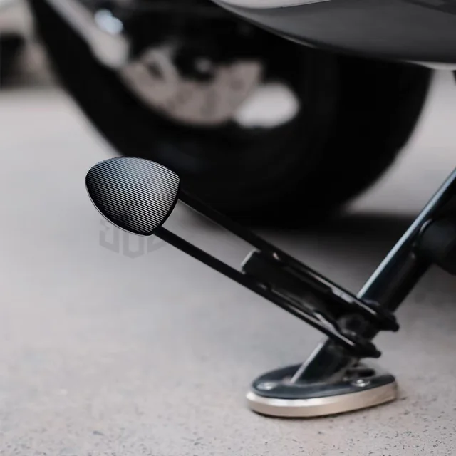 אביזרי אופנוע CNC אלומיניום צד Kickstand הארכת Pad עבור וספה GTS 250 300 2013   2020 Stand Enlarger הגדלת צלחת-2
