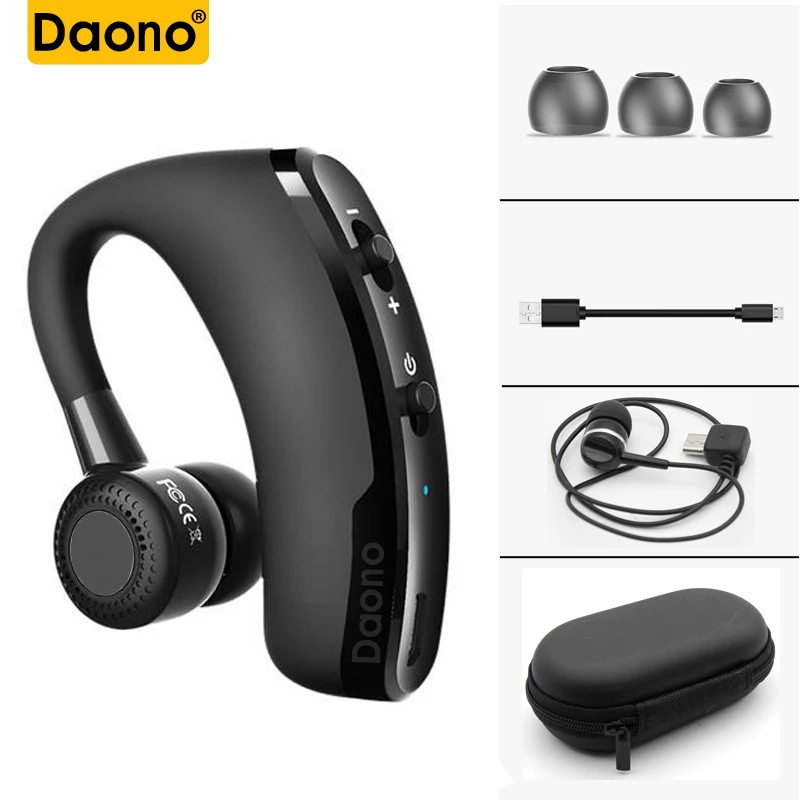 Handsfree Business V9 Bluetooth Headphone With Mic Bluetooth Headset For Drive Noise Cancelling Voice Control Wireless Earphone
