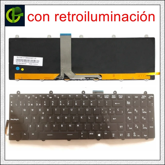 Spanish Keyboard for MSI MS 16GA MS 16GB MS 16GC MS 16GD MS 16GE MS 16GF MS 16GH S1N 3ERU291 S1N 3EUS204 S1N 3EUS2K1 Latin LA SP