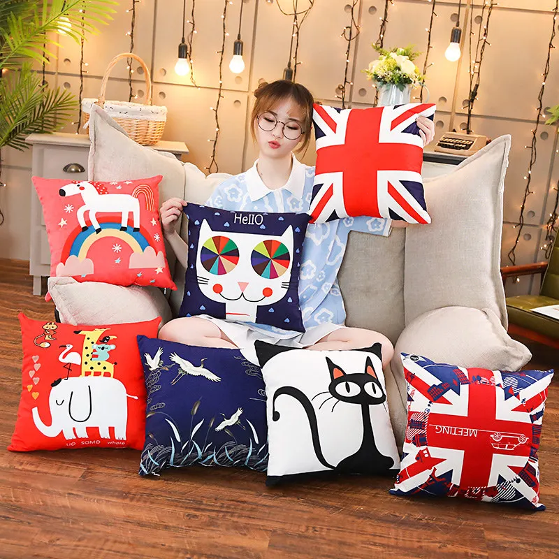 45cm Plush Pillow Stuffing Cushion Stuffed Animal Elephant Unicorn