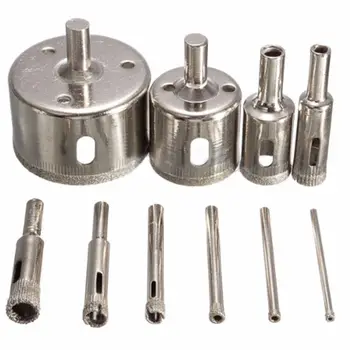 

10x 3mm-50mm Diamond Glass Ceramics Marble Hole Opener Cutter Drill Bit DIY Tool
