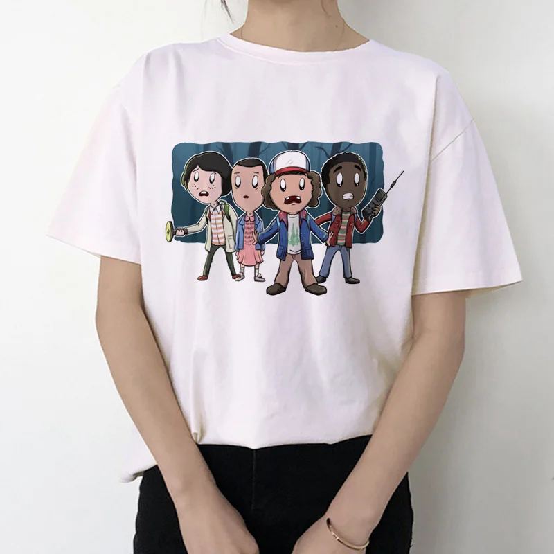 2019 stranger things 3 t shirt women new tshirt Eleven gothic female clothing hip hop femme 2019 streetwear cartoon funny kawaii