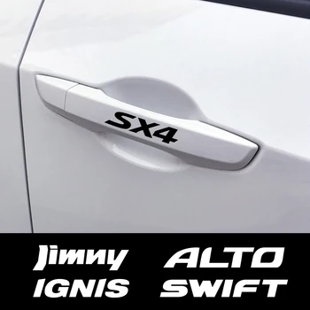 

4PCS Car Door Handle Stickers Vinyl Auto PVC Decal For Suzuki Swift SX4 Jimny Ignis Alto Samurai Baleno Grand Vitara Accessories