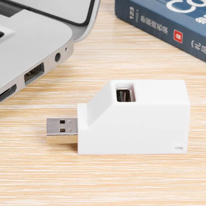 Usb-хаб 3 порта мини Горячая простой удобный твердый USB 2,0 сплиттер конвертер коробка для ноутбука U диск кард-ридер