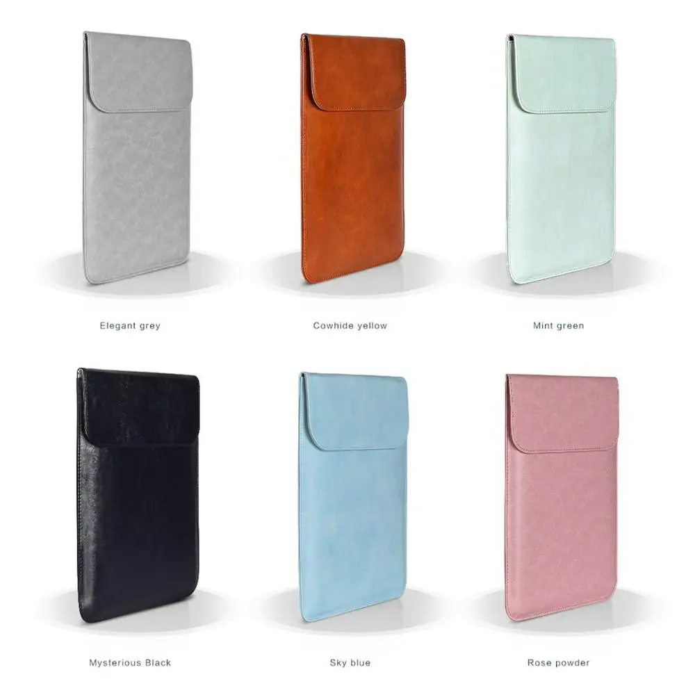 

PU Leather Business Style Fashionable Laptop Notebook Sleeve Case Carry Bag Shockproof Handbag Suitable For Macbook Air