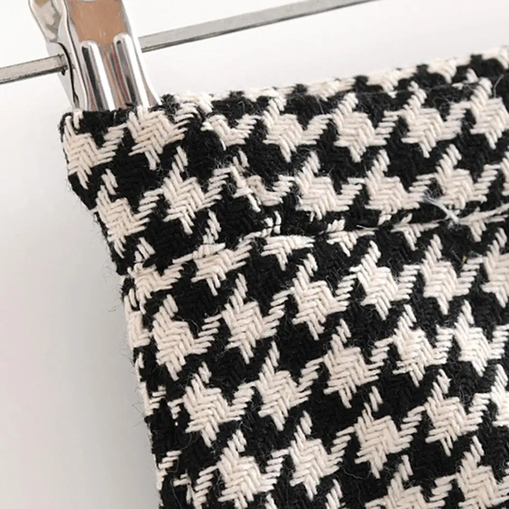 Женская Офисная Повседневная однобортная прямая юбка до середины икры с пуговицами в стиле ретро