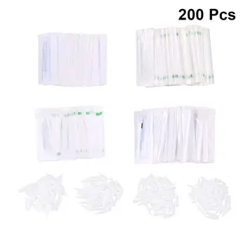 

200 Sets Tattoo Needles Stainless Steel Portative Utility Solid Disposable Eyeliner Needles for Eyeliner Tattoo