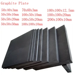 Feuille de Graphite de haute pureté, plusieurs tailles, plaque d'électrode à haute température, plaque de Graphite Edm en carbone 