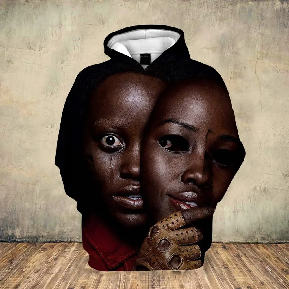 Мужские повседневные толстовки Lupita Nyong'o с 3D принтом модные пуловеры топы Прямая