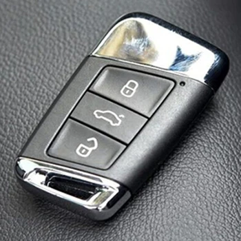 

Black Car key case Accessories Leather Keychain 3 Buttons For PASSAT B8 ARTEON Tiguan MK2