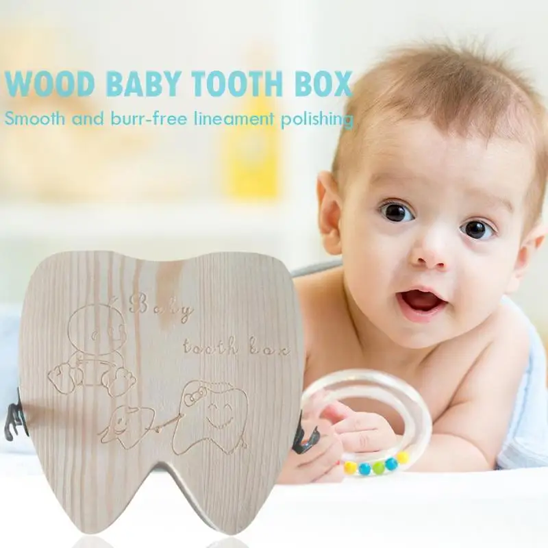 Для детских зубов коробки молочные зубы пуповины Lanugo Органайзер дети английский Typ износостойкие не легко деформируется