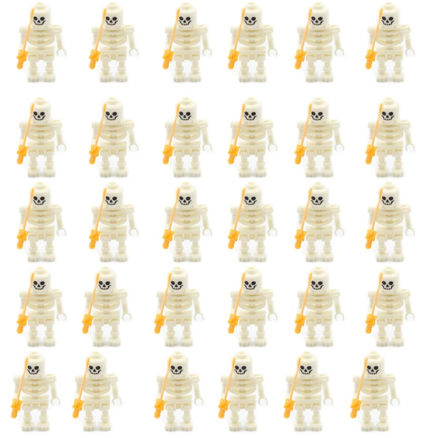 Ninja Skeleton Building Blocks Medieval Castle Knight Warriors Skeletons Strong Orcs Figures Collection Toy for Children Gifts 5