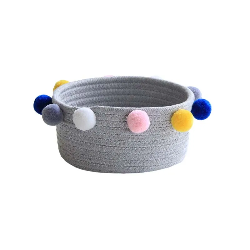 Cotton String Ball Storage Basket for Toys Sundries Organizer Bag Dirty Clothes Laundry Hamper | Дом и сад