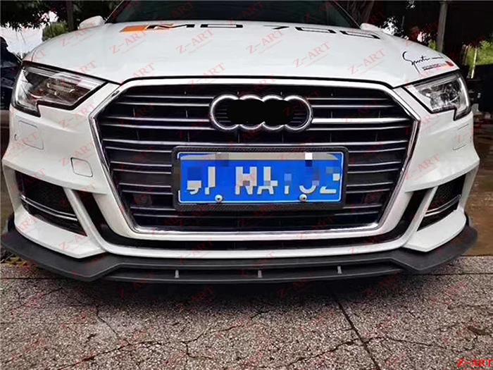 Z-ART, передняя губа из углеродного волокна для Audi S3-, передний спойлер из углеродного волокна для Audi A3 sline S3, передний подбородок из углеродного волокна