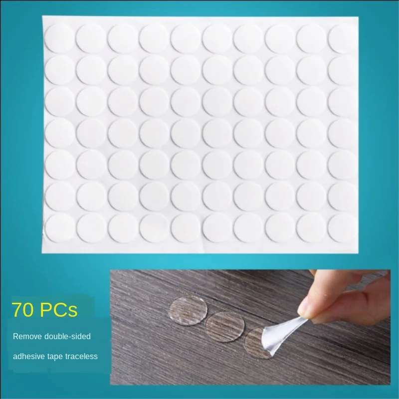 

1set=70pcs Multifunction Acrylic Transparent Seamless Double Glue for Picture Frames Car Ornaments Potted Fixed