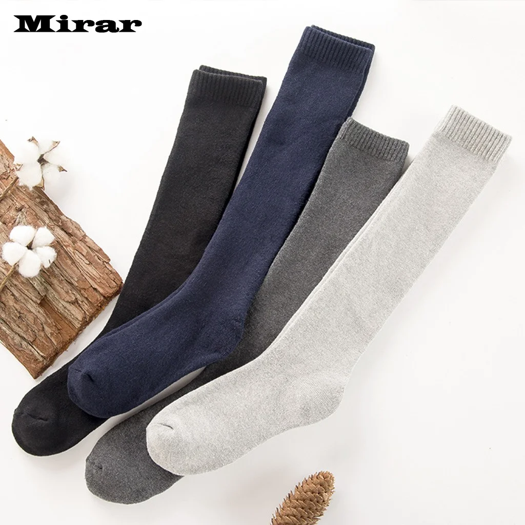 Мужские осенние зимние повседневные толстые теплые махровые носки бархатные носки