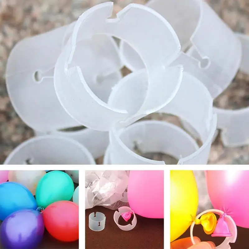 50 шт./партия застежка для воздушного шарика пластиковый зажим Кронштейн Арка