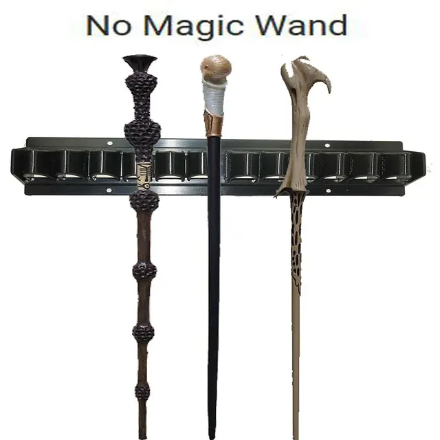 All Metal Magic Wands Stand The Noble Collection for Wand Collection  Display(can Put 3 Wands) Only Stand Without Wands