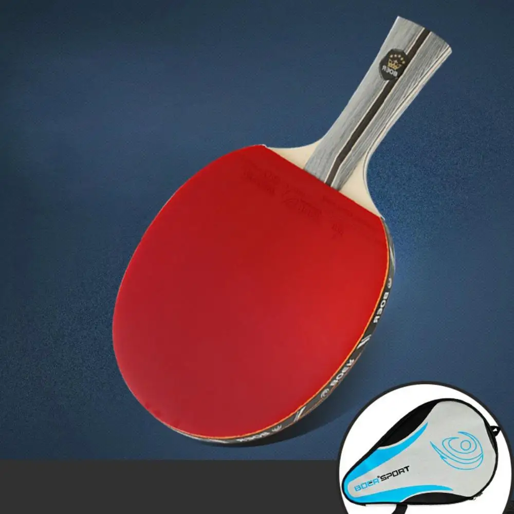 Ракетка для настольного тенниса легкая мощная ракетка для Пинг-Понга Летучая мышь длинный прямой/Горизонтальный захват настольный теннис тренировочные аксессуары
