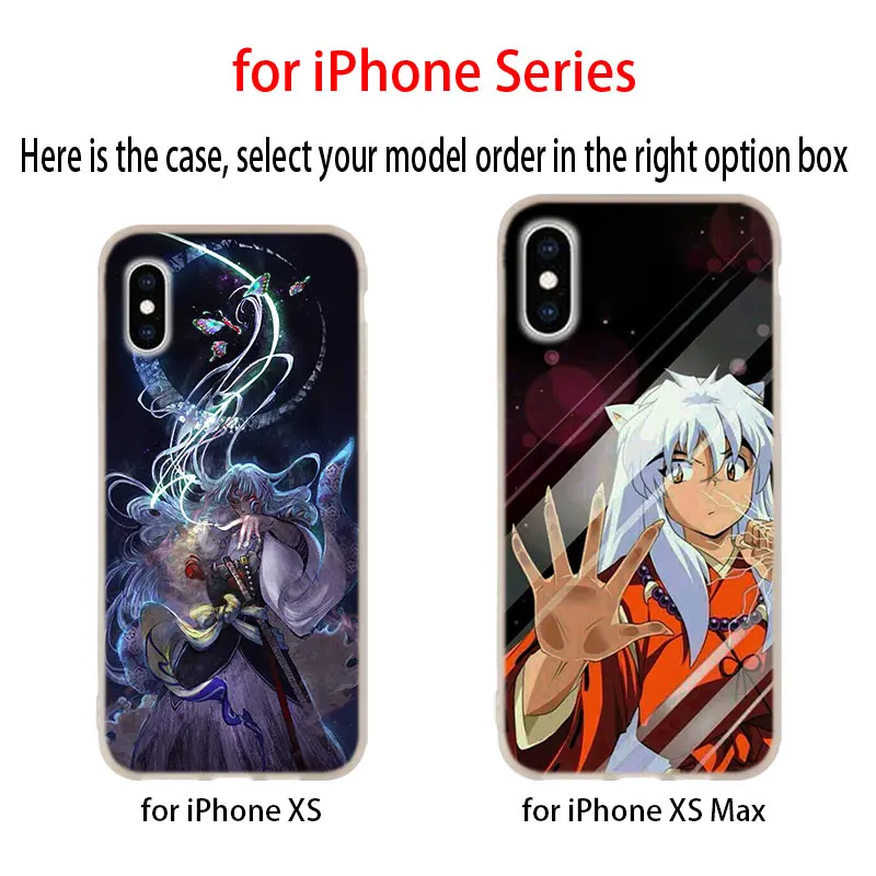 Мягкий чехол для iPhone 12 11 Pro X XS Max XR 8 7 6 Plus 5s SE 2020 S 1 Mini Cover Inuyasha Japan Anime|Бамперы| |