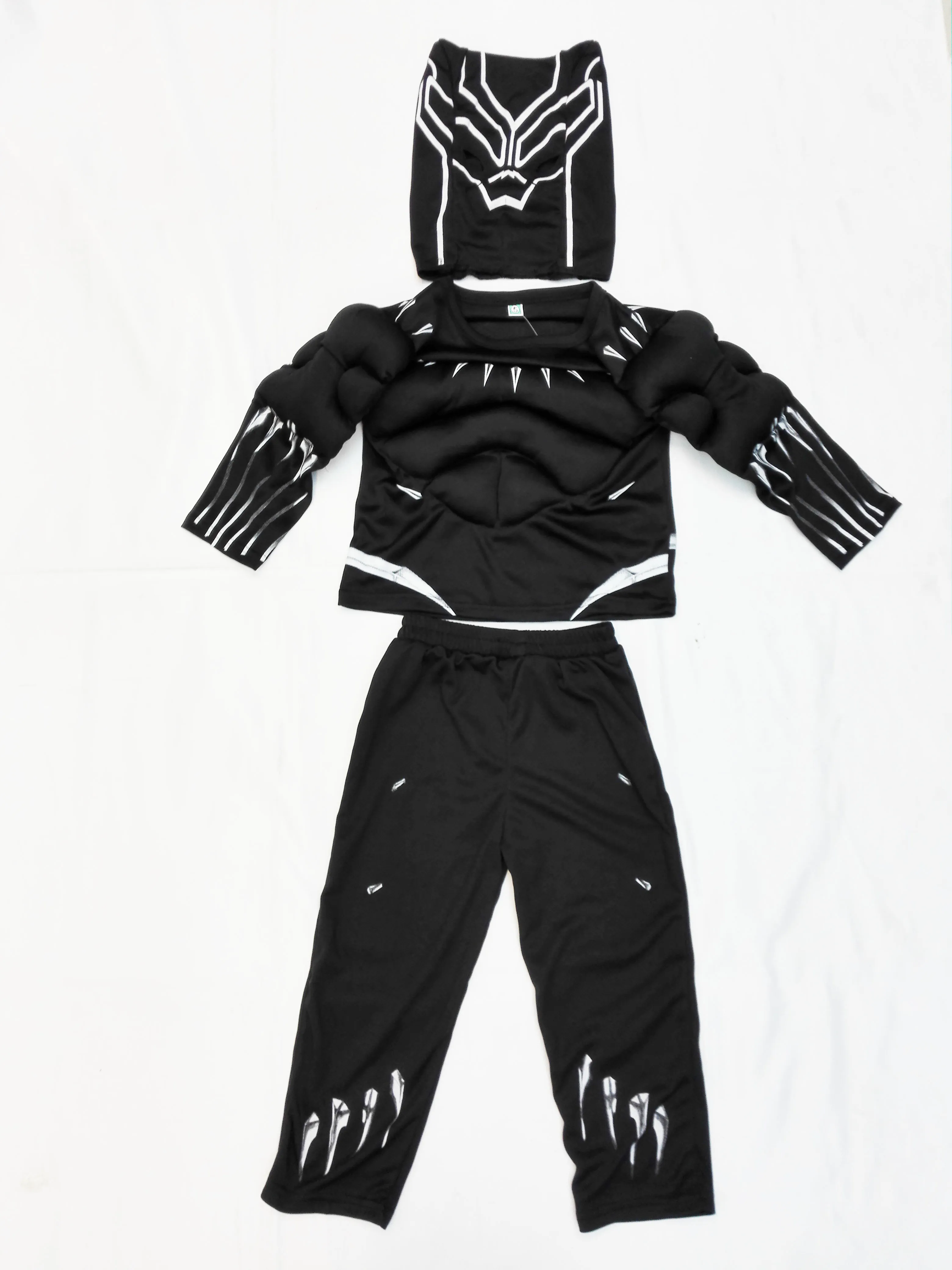 

black 3 -7 Years Boy muscle Deadpool model Role-playing cosplay,Halloween costumes kid panther model clothing