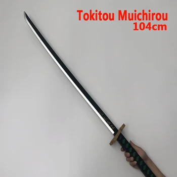

1:1 Cosplay Anime Kimetsu no Yaiba Sword Weapon Demon Slayer Tokitou Muichirou Sword Anime Ninja Knife PU toy 104cm