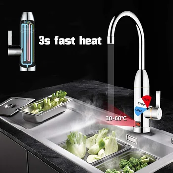 

Home Kitchen Tap Faucet Electric 220V Hot Bathroom Instant 3000W Water Heater