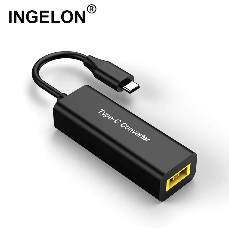 

Laptop Square Charger to Type C Adapter Portable Female Plug to USB C Converter 65W For Lenovo Thinkpad Samsung S8S9Note Nintend