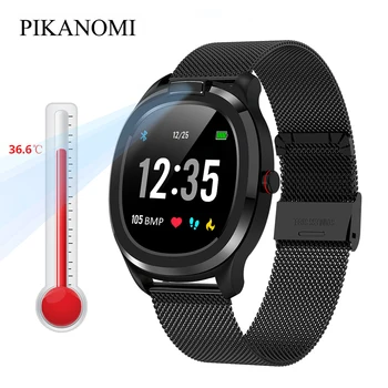 

Smart Watch Body Temperature Measurement Fitness Tracker Waterproof Bluetooth Watch With Hear Rate Blood Pressure Thermometer