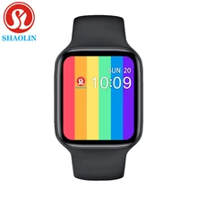 Relógio inteligente bluetooth para apple assistir série 6 5 4 iphone android relógio inteligente homem mulher smartwatch 38mm 40mm 42mm 44mm