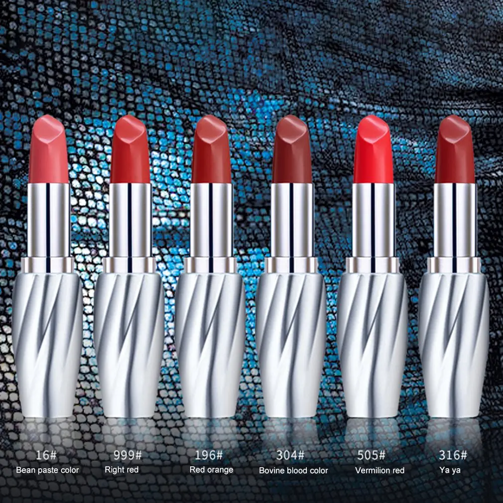 Aristocratic Silky Petal-Shaped Cutting Curve Refreshing And Smooth Texture Attractive Matte Lip Color Lipstick