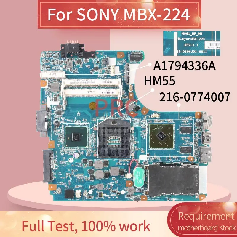 Placa-mãe para Computador Portátil Sony Vpgee M961 mb Placa-mãe para notebook - Imagem 2