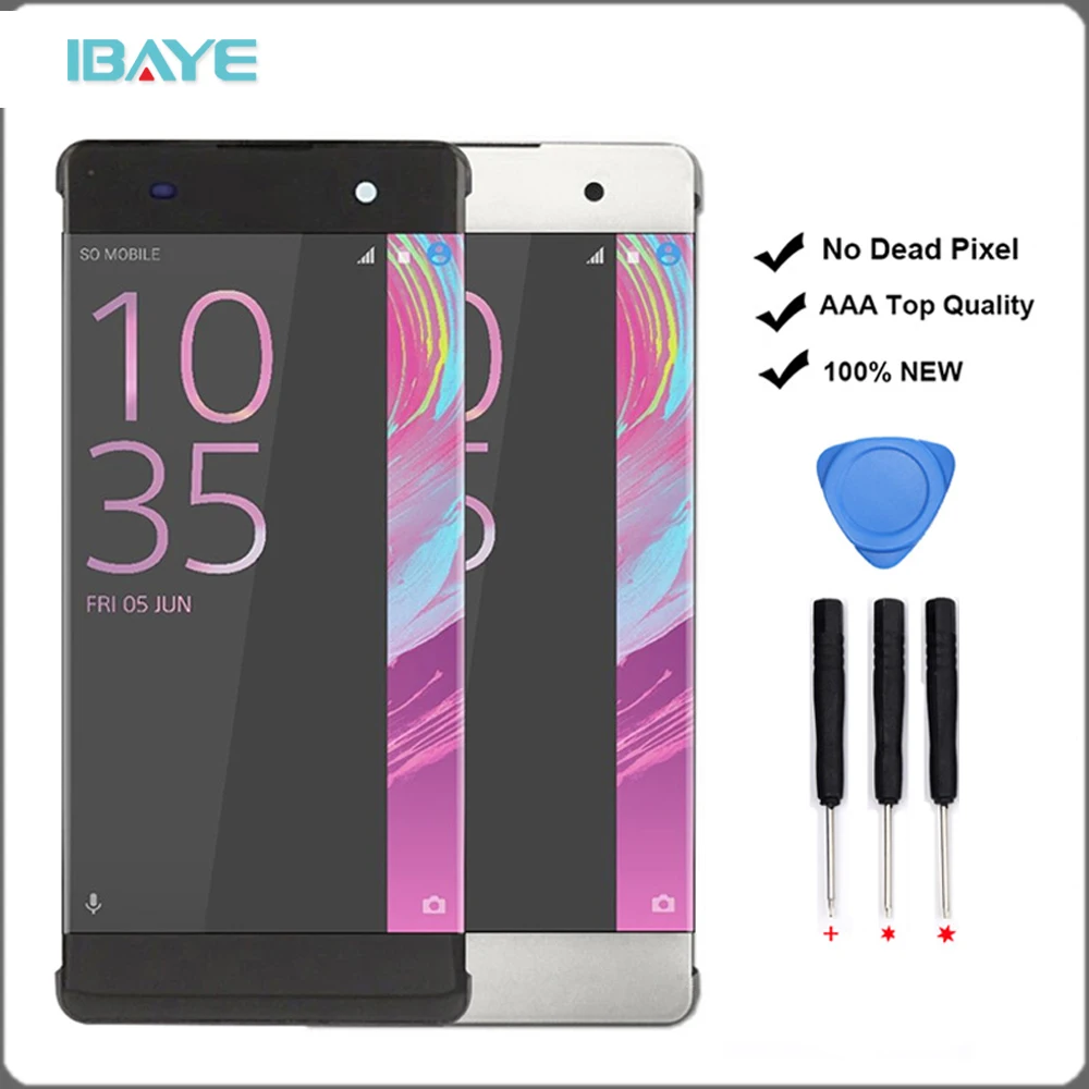 

For Sony Xperia XA LCD Screen F3111 F3112 F3113 LCD Display Touch Screen Digitizer Frame Replacement for Xperia Xa Display